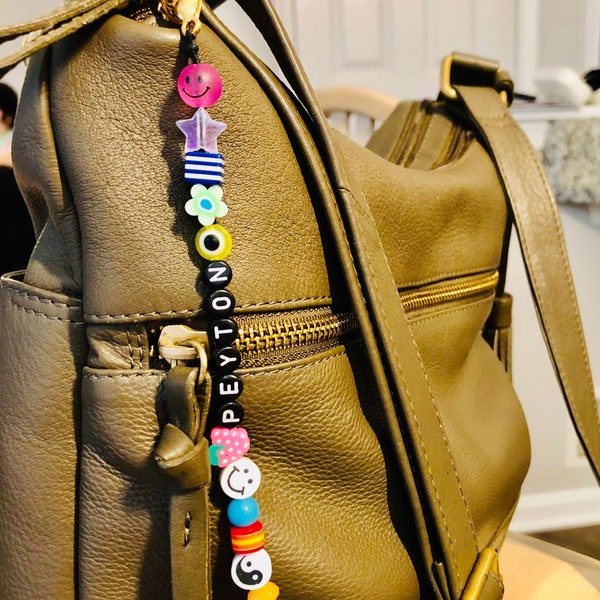 Backpack Charm, Purse Charm, Y2K charms, diaper bag charm, keychain charms, keychain charm with name, backpack name charm, purse charm