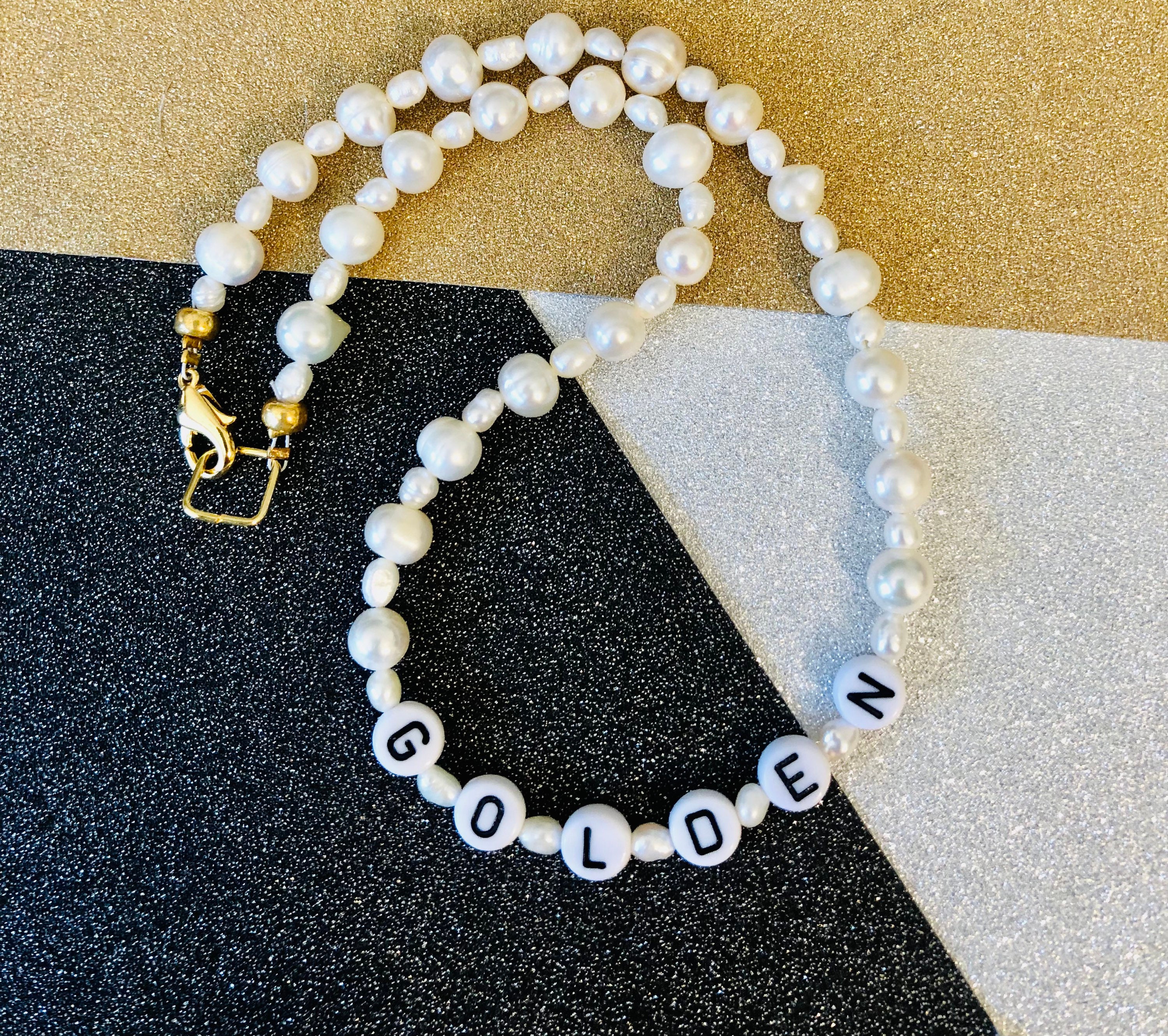 Harry Styles Golden Inspired Pearl Necklace, available in several len…