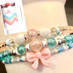 NEW! Cream Egg-cellence Tumbler Stack, Tumbler Handle Charms, Tumbler Bracelet Stacks