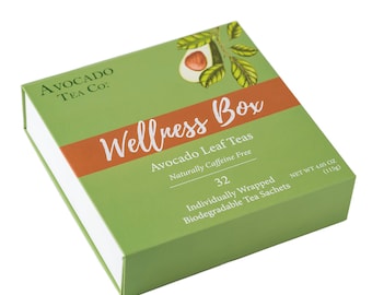 Wellness Tea Box, Caffeine Free Herbal Tea Blend, Organic Herbal Tea, Relaxing Herbal Blends Tea, Gifts for Tea Lovers