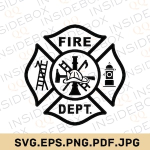 Feuerwehr geschnitten Datei | Malteser Kreuz geschnitten Datei | Cricut Feuerwehr| Schnitt Dateien Feuerwehrmann geschnitten Datei Png Digital Download