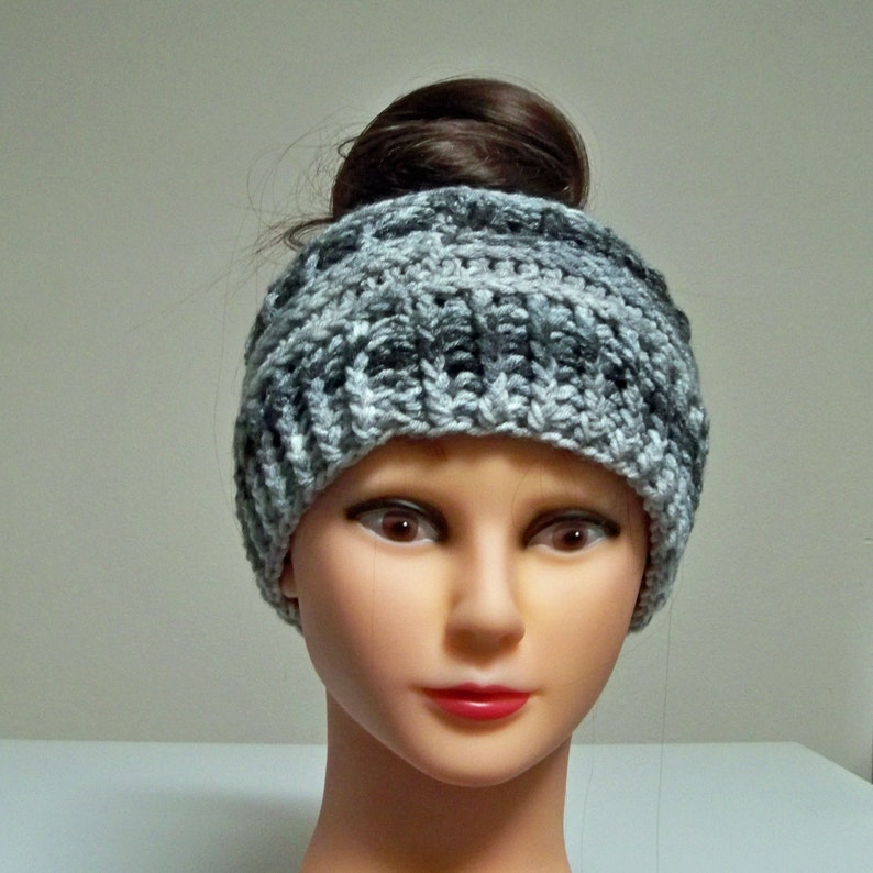 Messy Bun Beanie image 2