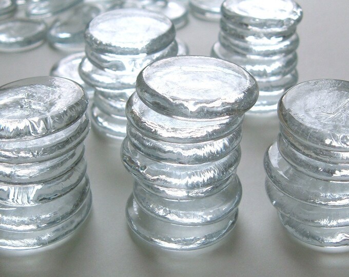 1.25'' Clear Flat Glass Marbles 20 Pieces Etsy