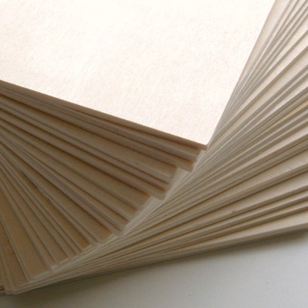 5'' Large Wood Squares - Set of 10