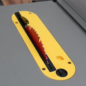 Zero Clearance Insert for DeWALT Table Saw DWE7491 DWE7485 DWE7480 | Zero Clearance Throat Plate