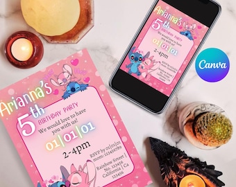 Digital Invitation, Custom in Canva, Printable Invitations, Party Evites, Instant Download Invites, ready to edit, Birthday invitations