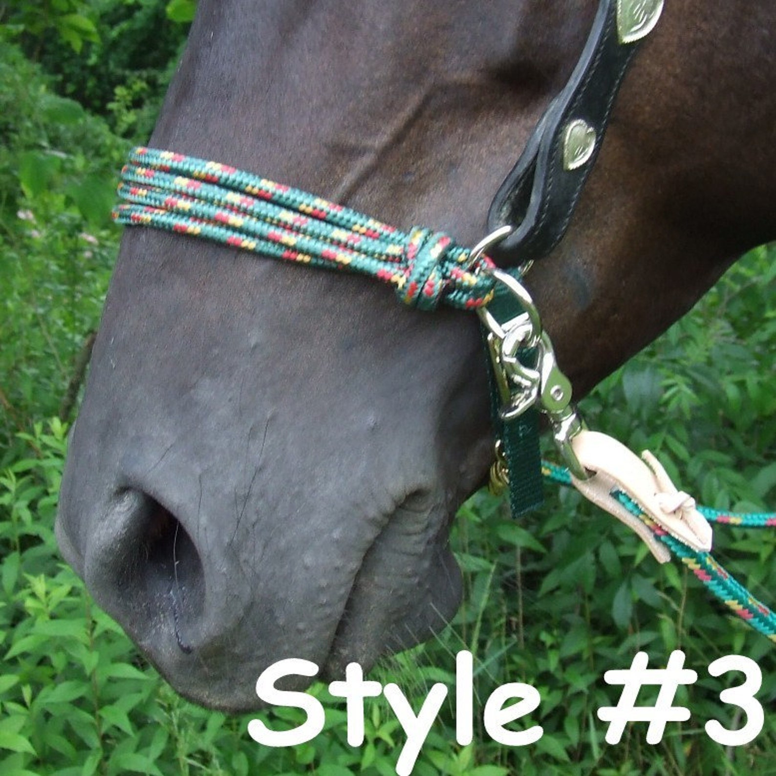 Horse Side Pull Rope Hackamore Bridle Attachment for Bitless Etsy