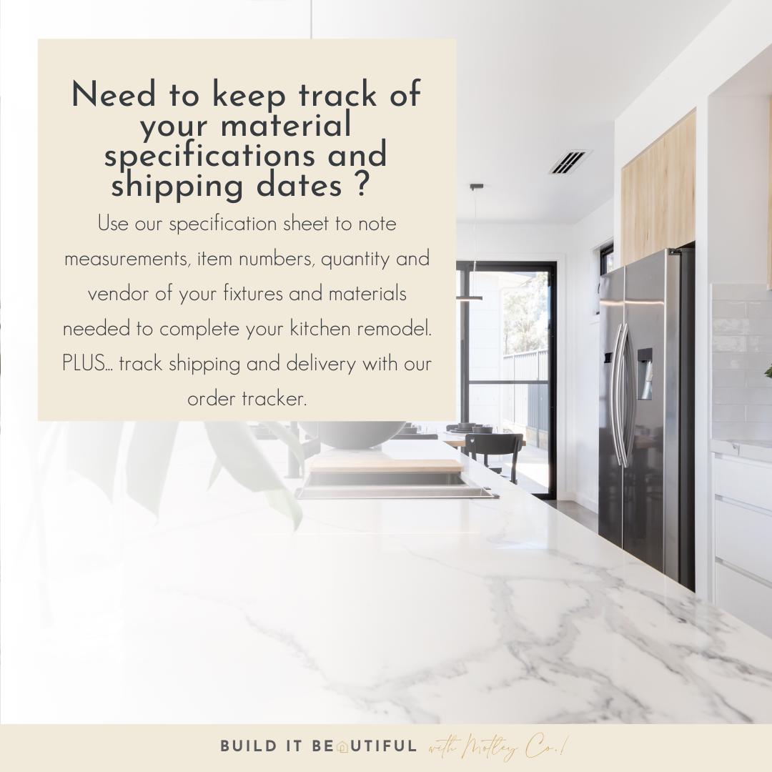 Kitchen Remodel Checklist, Renovation Planning Guide, Scope of Work ... - Kitchen Renovation Project Management Checklist