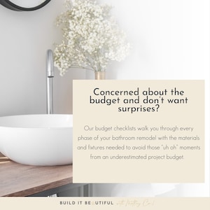 Bathroom remodel checklist, bathroom renovation checklist, homeowner checklist, home remodel planner