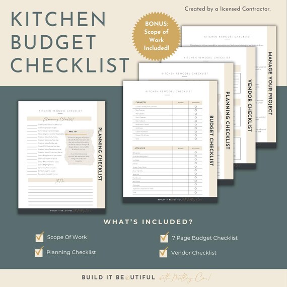 Diy Kitchen Remodel Checklist