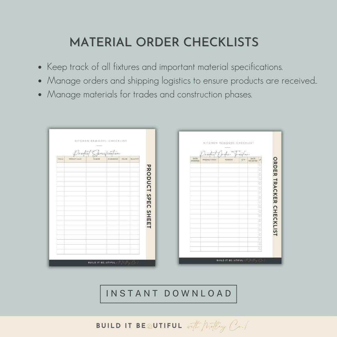 Image showcasing Kitchen Remodel Checklist, Renovation Planning Guide, Scope of Work ...
