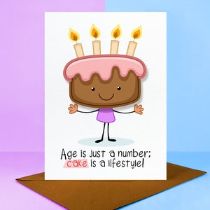 Torta di buon compleanno - Messaggio vuoto o personalizzato all'interno - Biglietto di auguri 3D fatto a mano - Nonna Fidanzata Moglie Ragazza Ragazzo Fratello Sorella Amica