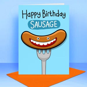 Happy Birthday WURST - Geburtstagskarte - Schrulliges - witziges - einzigartiges Design.