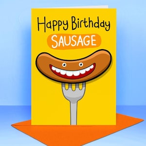 Happy Birthday WURST - Geburtstagskarte - Schrulliges - witziges - einzigartiges Design.