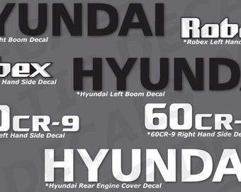 SVG Hyundai Robex 60CR-9/ R60 Excavator | Digger Decal | Sticker Vector | Digital File