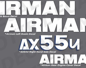 Calcomanía/pegatina vectorial/archivo digital SVG para excavadora Airman AX55U-6A/AX55U