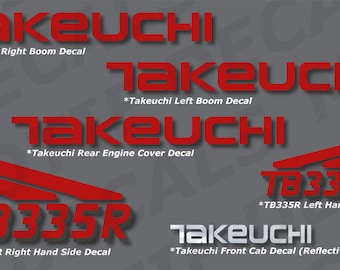 SVG Takeuchi TB335R/ TB335 Excavator | Digger Decal | Sticker Vector | Digital File