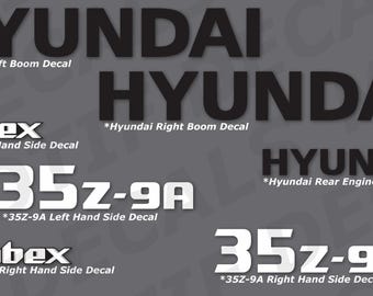SVG Hyundai Robex 35Z-9A/ R35 Excavator | Digger Decal | Sticker Vector | Digital File