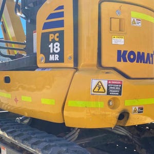 SVG Komatsu PC18MR-3/PC18 Excavator | Digger Decal | Sticker Vector | Digital File image 5