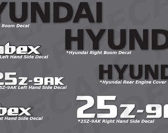 SVG Hyundai Robex 25Z-9AK/ R25 Excavator | Digger Decal | Sticker Vector | Digital File