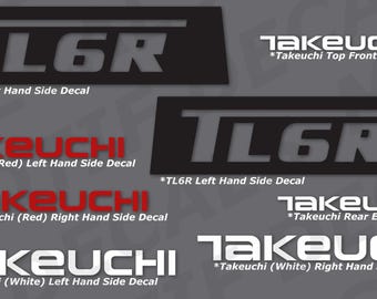 SVG Takeuchi TL6R/ TL6 Cargadora compacta / Calcomanía para cargadora / Adhesivo vectorial / Archivo digital