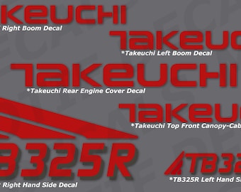 SVG Takeuchi TB325R/ TB325 Excavator | Digger Decal | Sticker Vector | Digital File