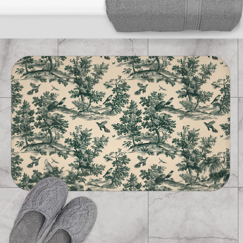 Green Bath Mat - Etsy