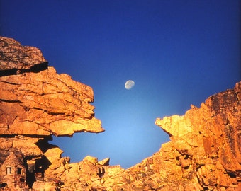 Luz nocturna de ojo de cerradura de Longs Peak: Fotografía de las Montañas Rocosas de Colorado