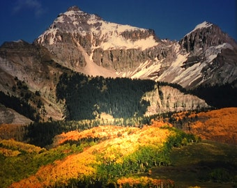 Luz nocturna del monte Sneffels: Fotografía de Colorado, Steele Photography
