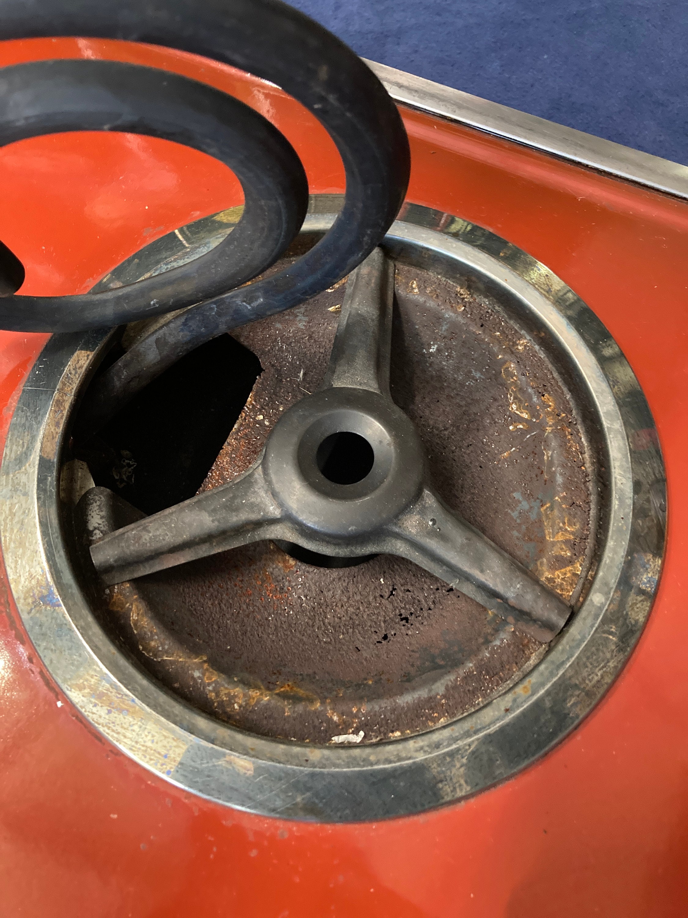 ジェリーズナゲット　赤　1970年新品未開封 Vintage 1970s Frigidaire RARE Red Poppy GM Electric Stovetop