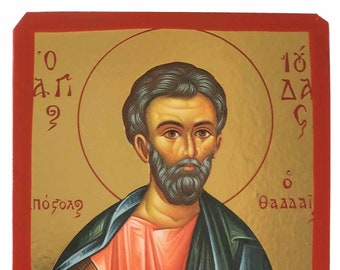 Holy Apostle Jude Thaddeus, Byzantine icon, orthodox icon, handmade icon
