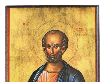Saint Simon Zelotes The Apostle, Byzantine icon, orthodox icon, handmade icon