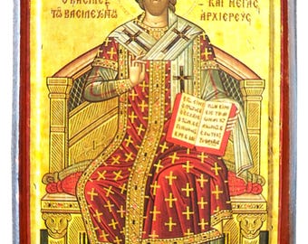 Christ Blessing Byzantine Icon, King of Kings, Orthodox Art