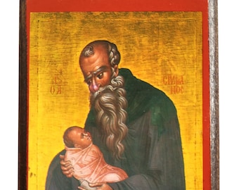 Saint Stylianos, of Paphlagonia, Byzantine icon, orthodox icon, handmade icon