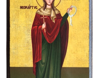 Saint Argyre, Of Proussa, Neomartyr, At Constantinople, Full Body, Byzantine icon, orthodox icon, handmade icon