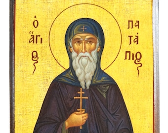 Saint Patapius, Byzantine icon, orthodox icon, handmade icon