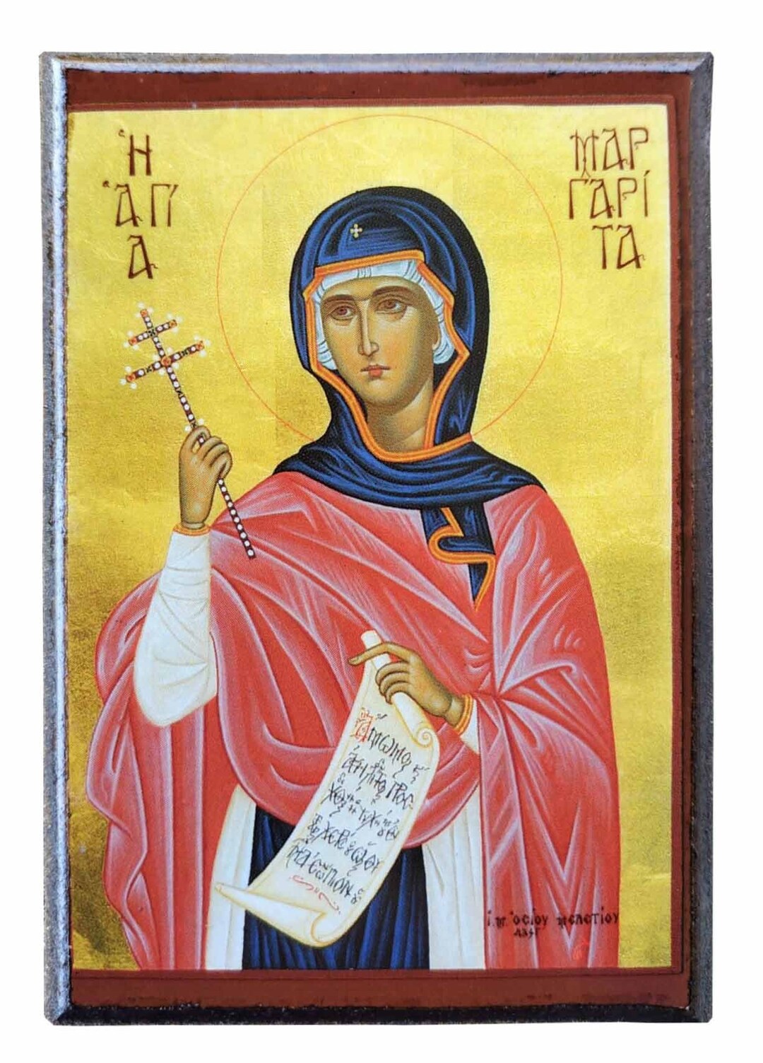 Saint Margaret, Virgin-martyr, Byzantine Icon, Orthodox Icon, Handmade ...