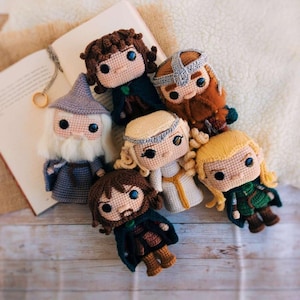 6 in 1 bundle The Fellowship of the Ring Crochet Pattern