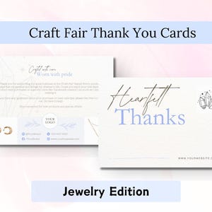 Cartão de agradecimento para pequenas empresas, Designer de joias para feiras de artesanato ou Fabricante de velas, Obrigado pela sua compra, Cartões de agradecimento ao cliente com fotos