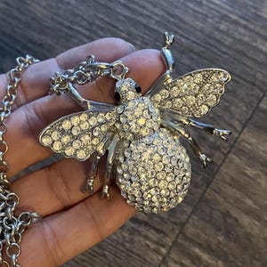 Vintage Honey Bee Pendant Necklace