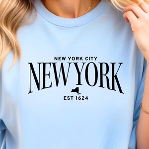 Koszulka New York, koszulka New York Comfort Colors, prezent z Nowego Jorku, koszulka Home State, pamiątka z wakacji, koszulka New York Lover, koszulka New York fans