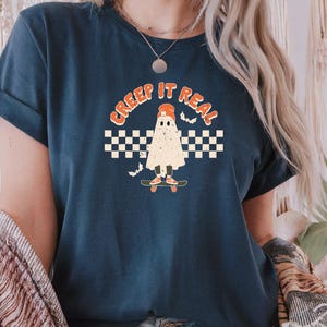 Retro Halloween shirt, Creep it Real Shirt, Vintage Ghost Halloween Shirt, Witch Shirt, Retro Fall Shirt, Fall Shirt