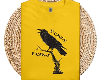 Funny Crow T-Shirt, Sassy Raven, Autumn Nature Tee