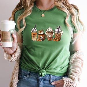 Nightmare Before Coffee Shirt, Cute Halloween Sweatshirt, Coffee Lover Shirt, Pumpkin Spice Latte,Skeleton Halloween Shirt,Coffee Fall Shirt