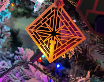 Ornamento acrílico de proteção e defesa de Savi