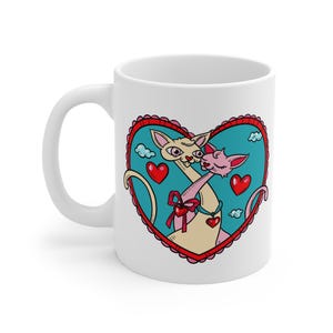 Cat Couple Coffee Mug: Romantic Feline Lover Gift