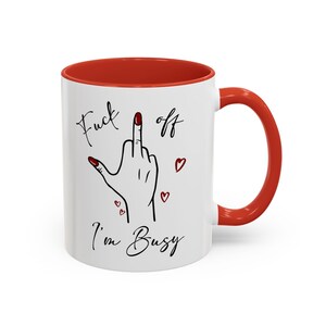 Funny Middle Finger Coffee Mug: Sarcastic Sassy Gift (11oz)