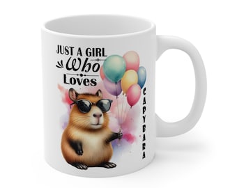 Capybara Lover Mug | Funny Animal Coffee Cup, Birthday Gift