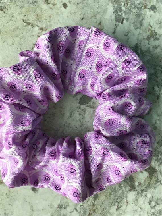 Snail Snails Lavender Purple Plum Scrunchies Top Knot Messy Etsy