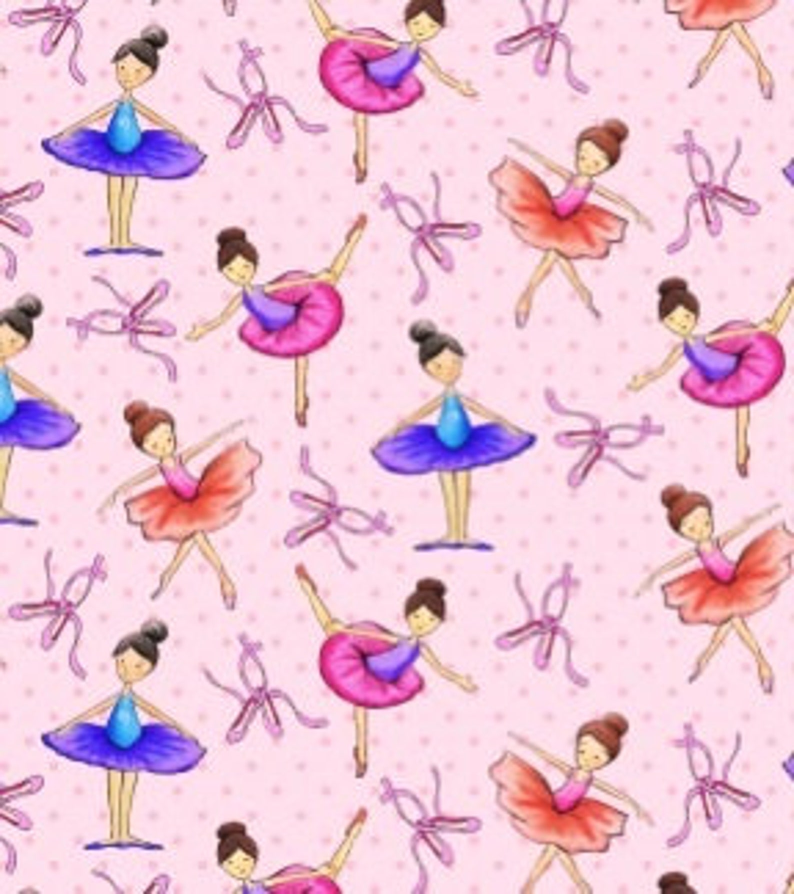 ballerina ballet dance dancing tutu ballet shoes polka dot pink fleece pajama/lounge pants available in children's sizes 0-3